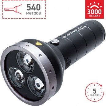 Аккумуляторный фонарь повышенной яркости LED LENSER MT18